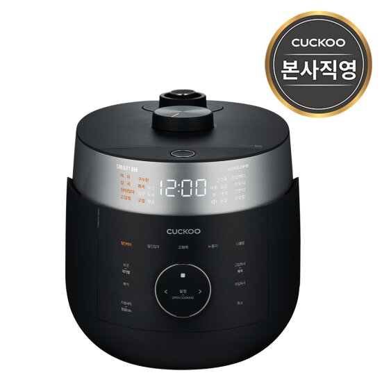 [L] 본사직영)쿠쿠 트윈프레셔 마스터셰프 6인용 블랙 CRP-LHTR0610FB IH전기압력밥솥