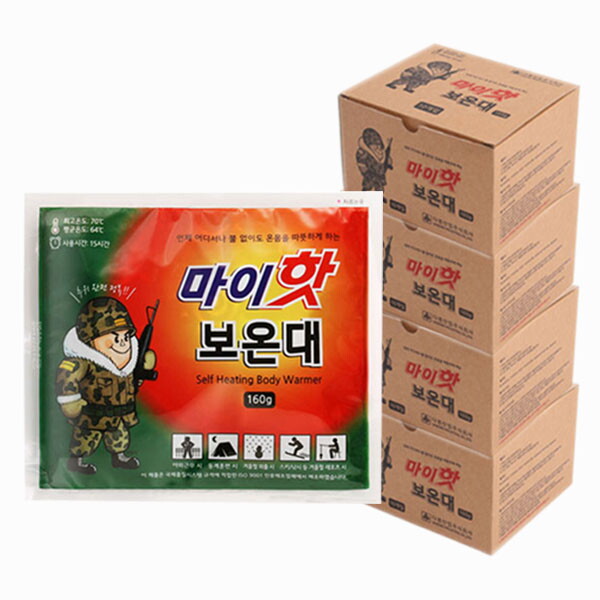 파비온 마이핫 보온대 대형 핫팩 4박스 (160g X 40개)