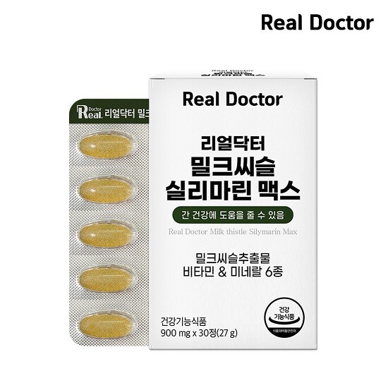 [리얼닥터]밀크씨슬 실리마린 맥스 6개월분(900mg x 30정 x 6개)