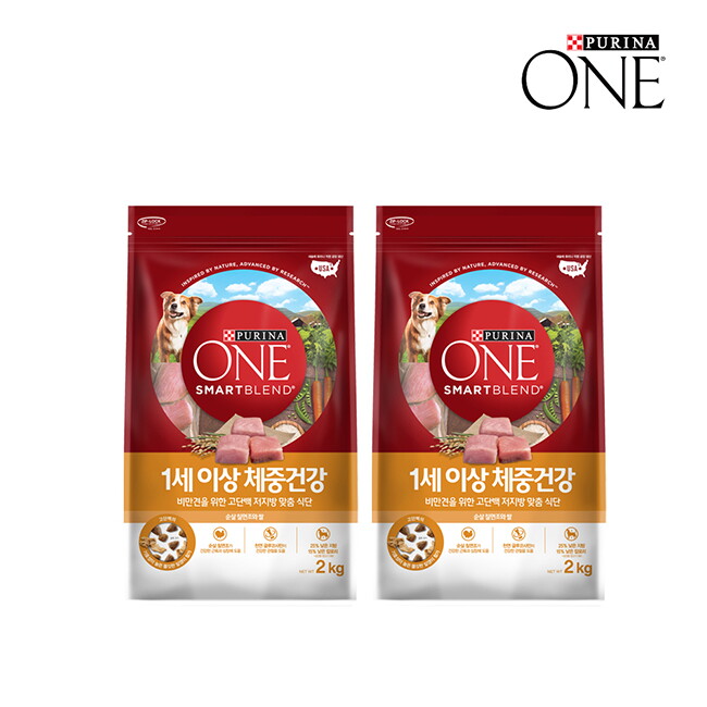 브이펫 원 1세 이상 체중건강 2kg 2팩/유통기한25.08.01