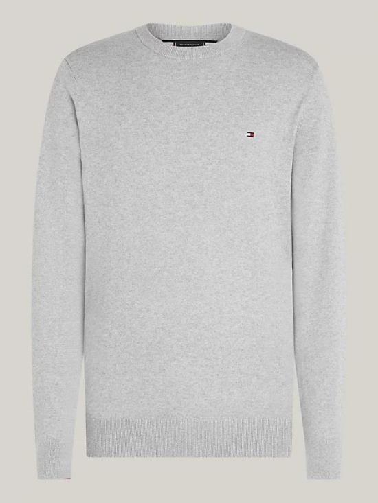 타미힐피거 타미힐피거 25FW 타미힐피거 스웨터 MW28046P01 LIGHT GREY HEATHER DOM
