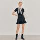 [엽페(서울쇼룸)][엽페] TWEED SHIRRING SKIRT_BLACK
