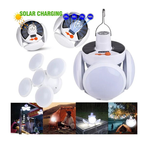 서광 LED 태양광 USB 충전식 야외 차박 캠핑 조명등 작업등 랜턴 2029