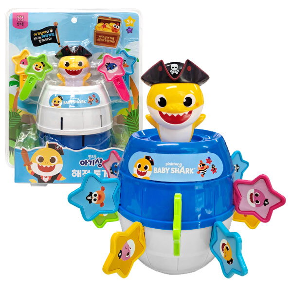 나이스토이 나이스토이-핑크퐁 아기상어 해적 통게임 (색상랜덤)