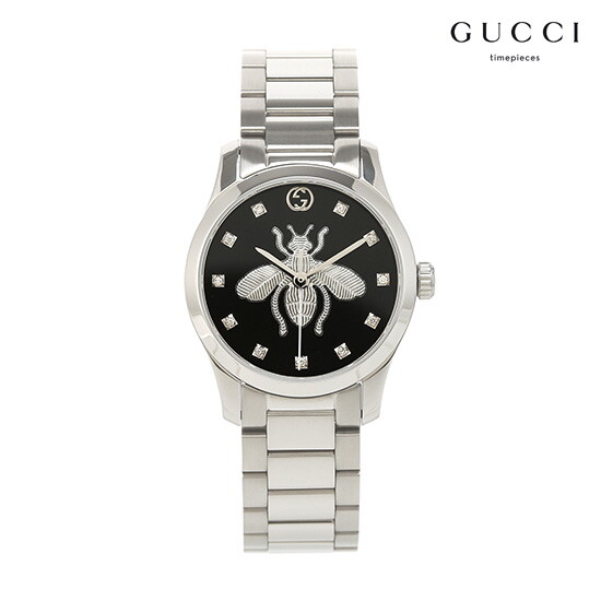 [구찌][런칭가1,648,000원] G-TIMELESS 다이아몬드 꿀벌 블랙 메탈 27mm (YA1265024)