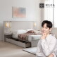 [금성침대 X 베드리움][롯데 단독] 앰비언트 LED 호텔침대 SS 매트제외