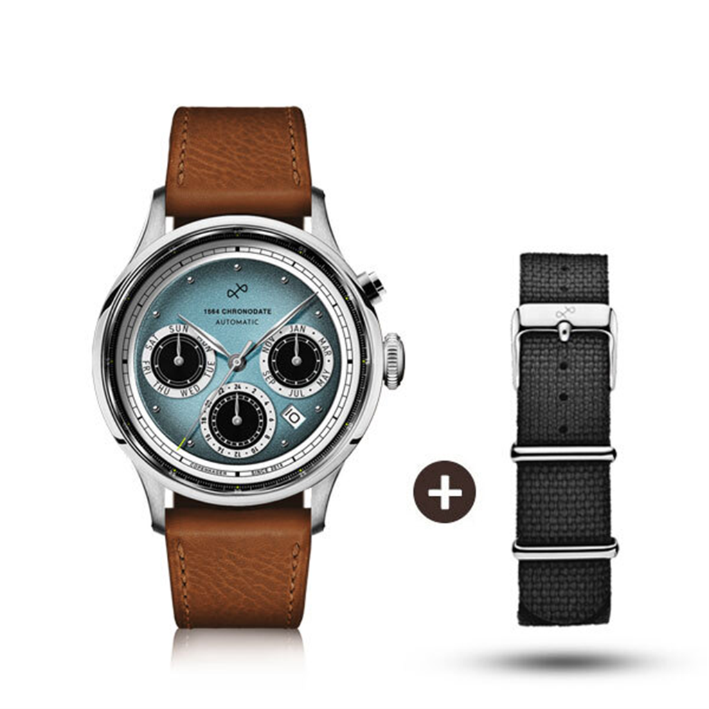 에이브이86 AV86 스코브 안데르센 시계 가죽 1564 BL 아이스 블루