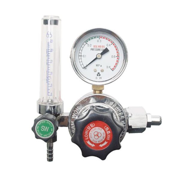 주식회사 브이와이 브이와이 [하프클럽/브이와이]CO2조정기/220V/22φ 심보57mm/6kgf/㎠ SWR-020