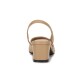 [포멜카멜레]앞코 콤비 슬링백 BEIGE 4cm