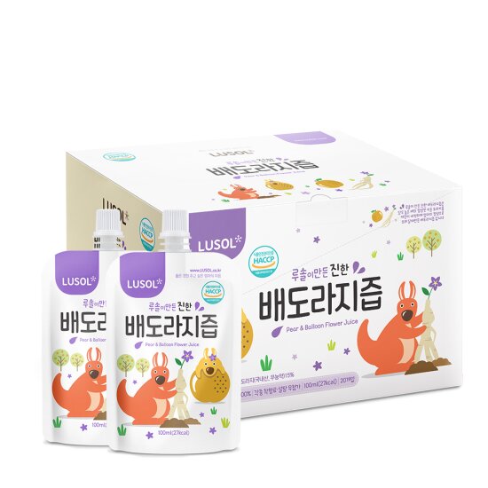 [L][루솔][40포] 진한 배도라지즙 선물박스 ,배즙(20포1BOX=2BOX)