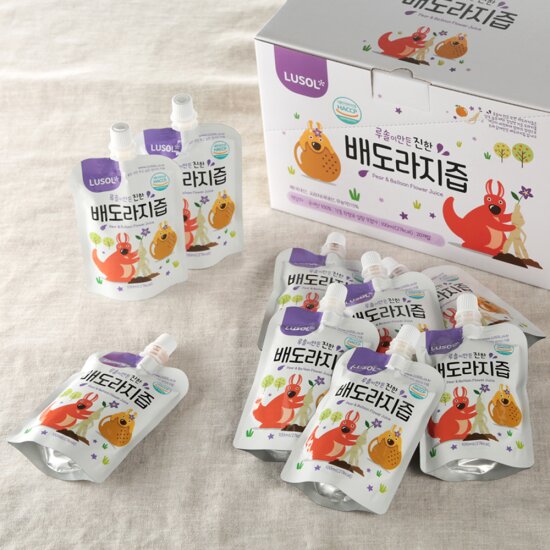 [L][루솔][40포] 진한 배도라지즙 선물박스 ,배즙(20포1BOX=2BOX)