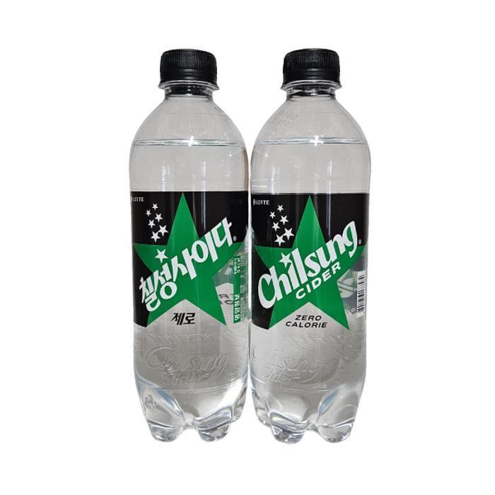 셀러허브 식품 롯데칠성음료 칠성사이다 제로 바코드 O 일반 편의점 판매용 500ml x 20개 /s
