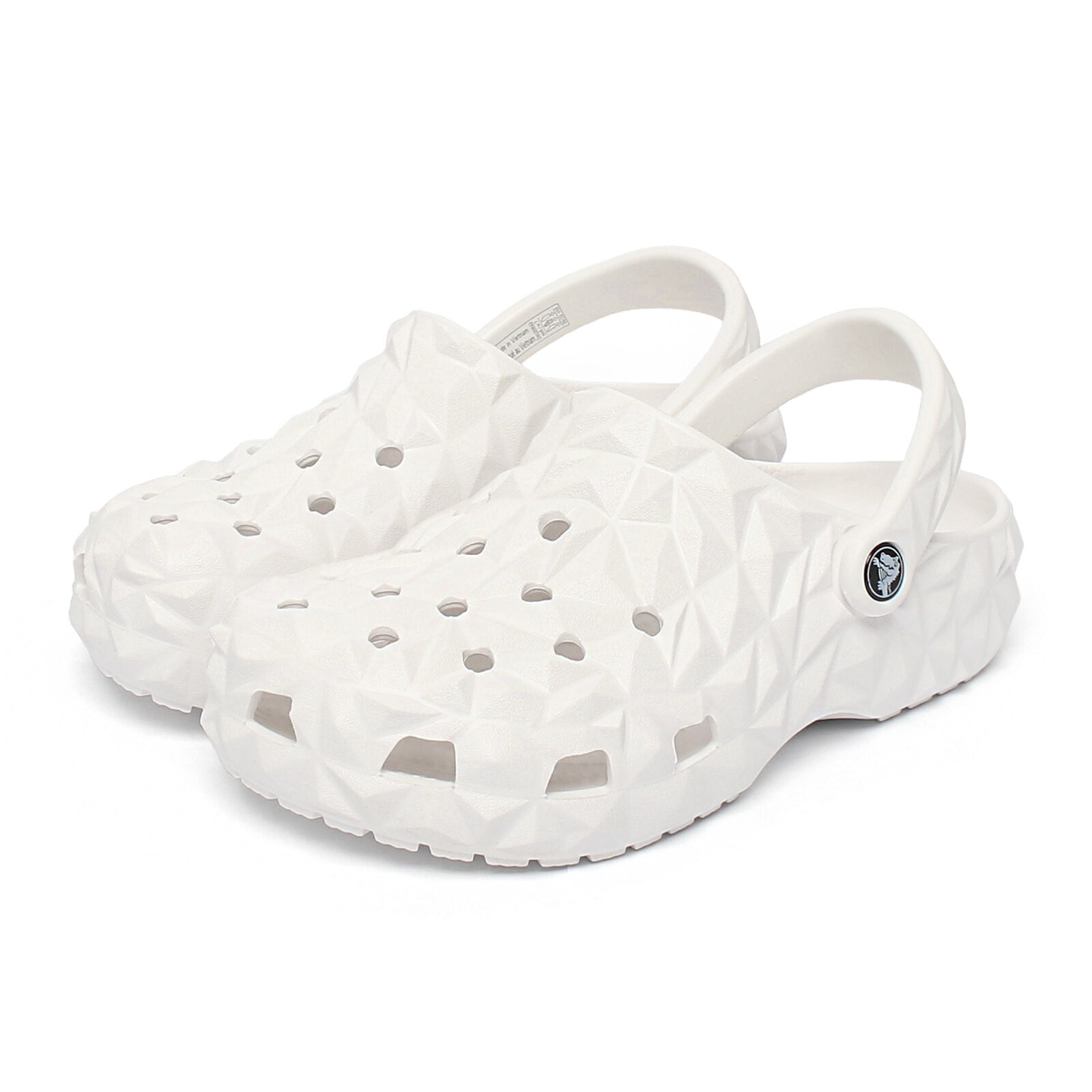 크록스 크록스 공용 클래식 지오메트릭 클로그 화이트 209563-100