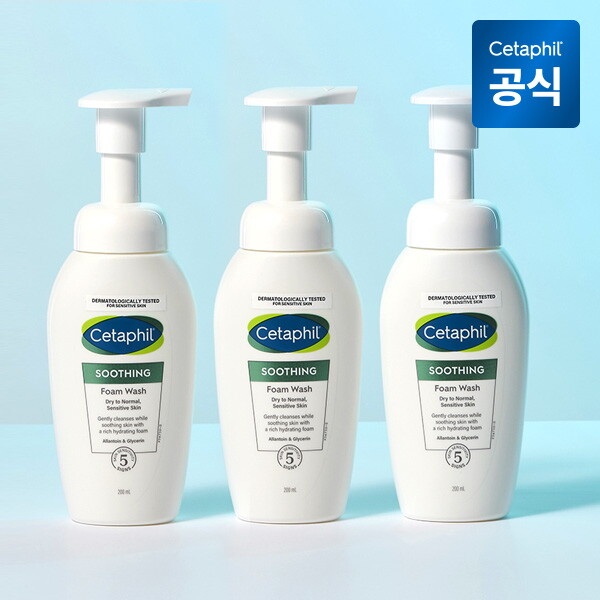 세타필 세타필 시카 수딩 약산성 버블 고요 클렌저 200ml 3개