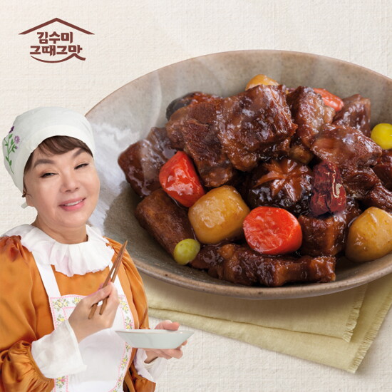 [김수미]그때그맛 뼈없는 소갈비찜 500g 7팩 (총 3.5kg)