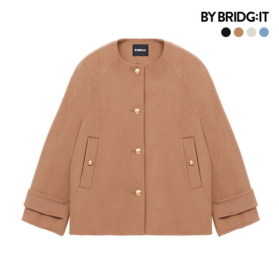 [바이브리짓](런칭가 79,000원) 24FW 울 블렌디드 핸드메이드 숏코트