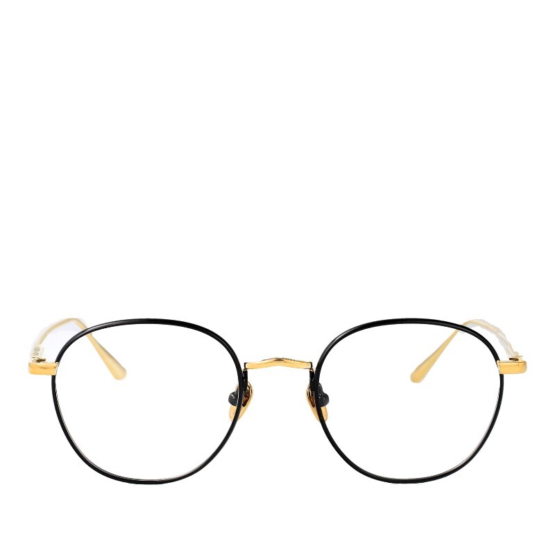 린다페로우 린다페로우 라운드 프레임 블랙 앤 골드 안경테 LFL1233C1OPT C1