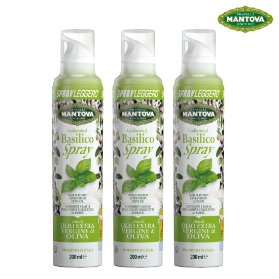 [만토바(MANTOVA)]만토바 바질향 엑스트라버진 올리브오일 스프레이 600ml(200ml x 3개)