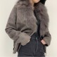 [두낫플랜][최초가289,000원]폭스 퍼 카라 숏 무스탕_KSJK230803