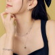 [로즈몽(주얼리)][로즈몽] 실버 롱 드롭 목걸이 (free size) 폴카 RA25B05J