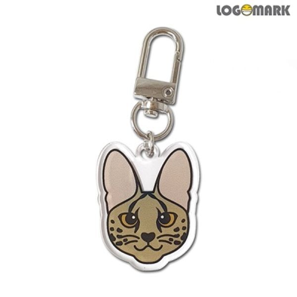 교보문고 로고마크 사바나캣 아크릴키링