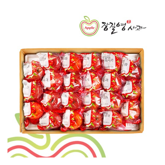 [장길영사과(백)]경북 껍질째 먹는 세척사과 4kg(12-23과)