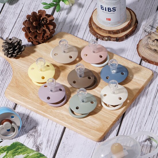BIBS 빕스 디럭스 실리콘 노리개 젖꼭지 + 보관 케이스 3팩