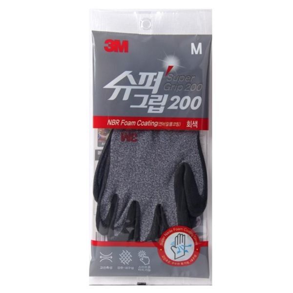 알티피아 알티피아 [하프클럽/알티피아]3M 슈퍼그립200 작업장갑 M 2개 산업 현장용