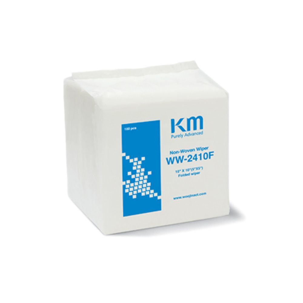 에이치플러스몰 와이퍼 KM 접이형 WW 100매 부직포 2410F 25x25cm