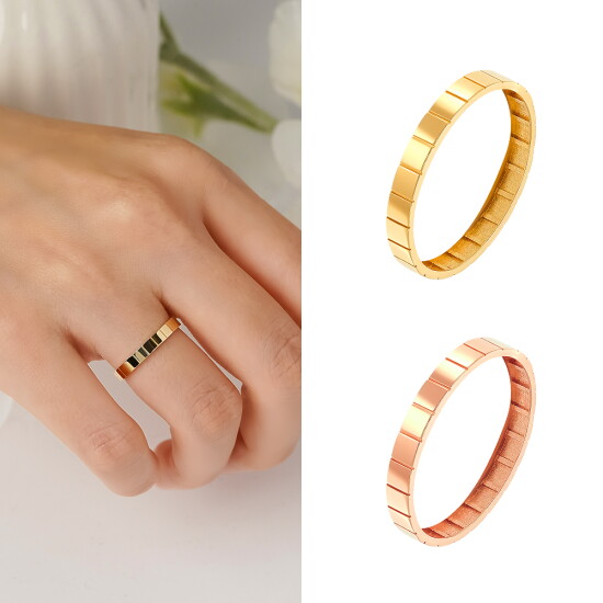 [골드앤]골드앤 14K 어반블록엣지 반지 [2.5mm]