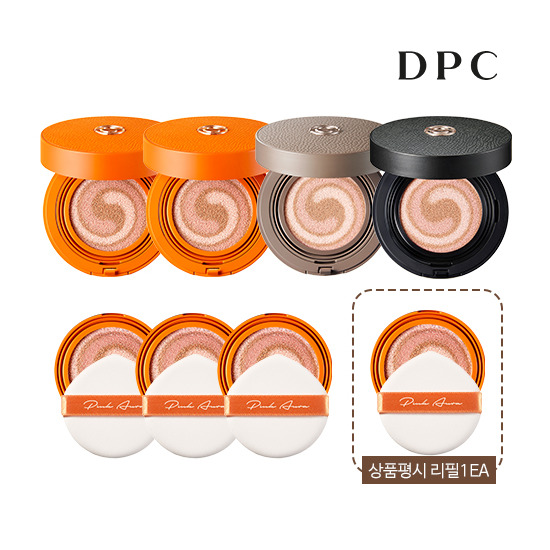 [조윤주패키지][DPC쿠션 시즌6] 디피씨 핑크 아우라 쿠션 에스에이 특별패키지 (본품4+리필3)