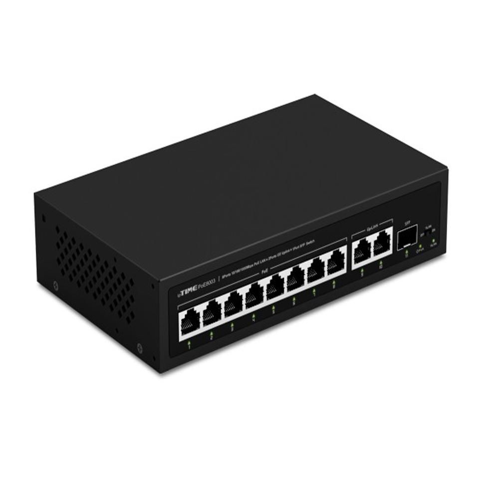 오너클랜 기가 8포트 POE스위칭허브 +2TP+1SFP EFM