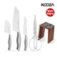 [쿠자의주방(KOOZA)][방송에서만 칼블럭 증정]옥동식셰프 추천 4종(칼 3종+가위1종)