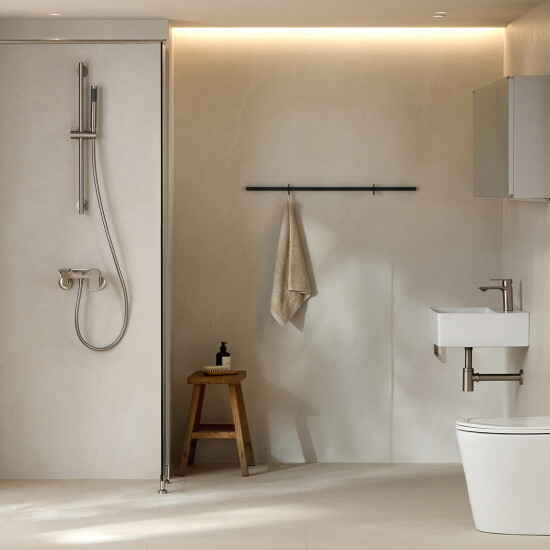 [한샘]★4/19~21 7만상품권★한샘 이지바스5 아이보리 플랩 소형욕실