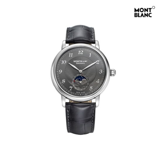 문페이즈 오토매틱 가죽워치 42mm (118518)