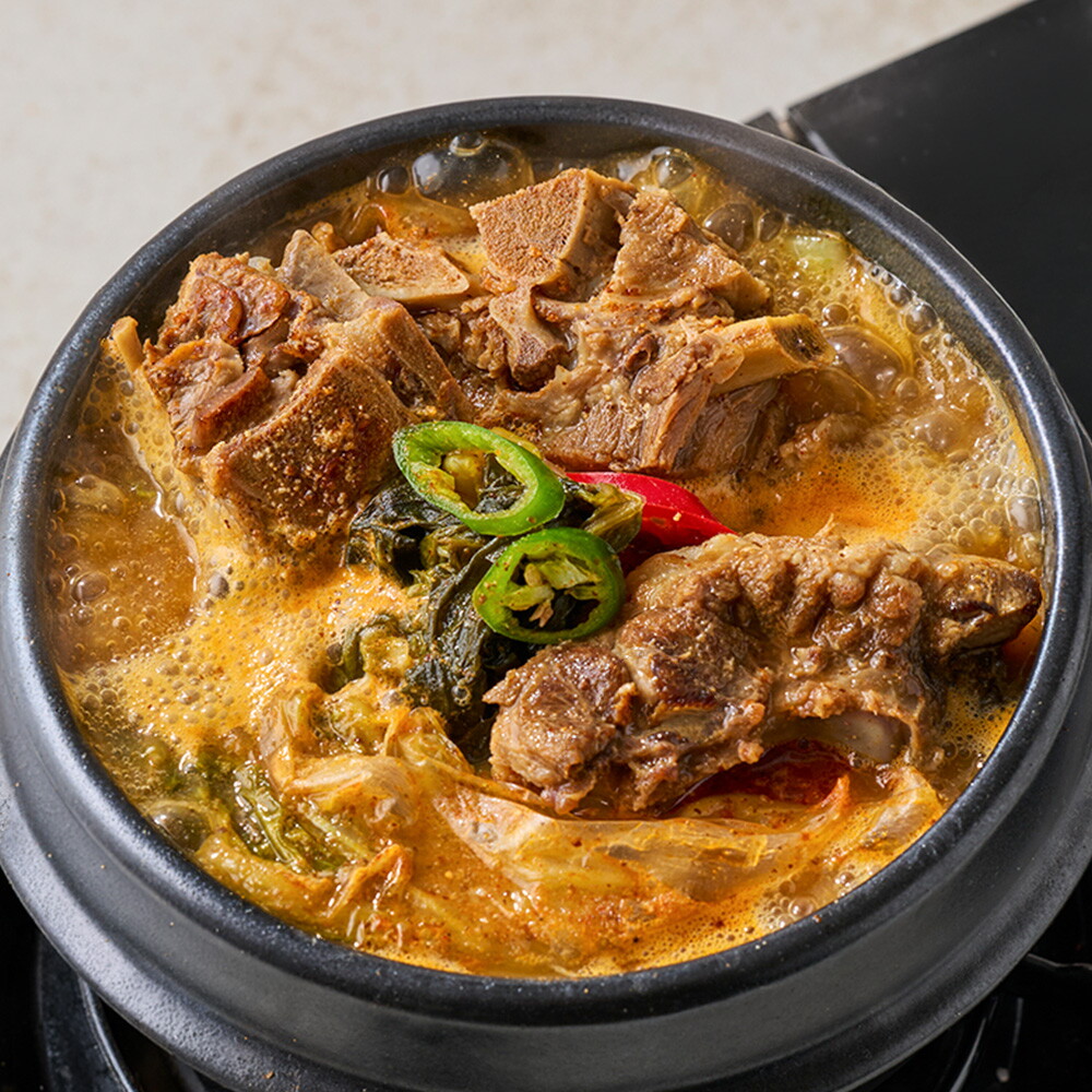 인정에프앤비 국내산 우거지로 만든 고기듬뿍 뼈해장국 1kg 5팩