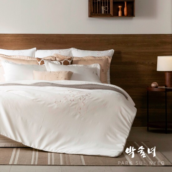 [박술녀]★방송에서만★[SK]호주산 양모100 순면 차렵이불세트+양모베개솜2_연화(宴和)