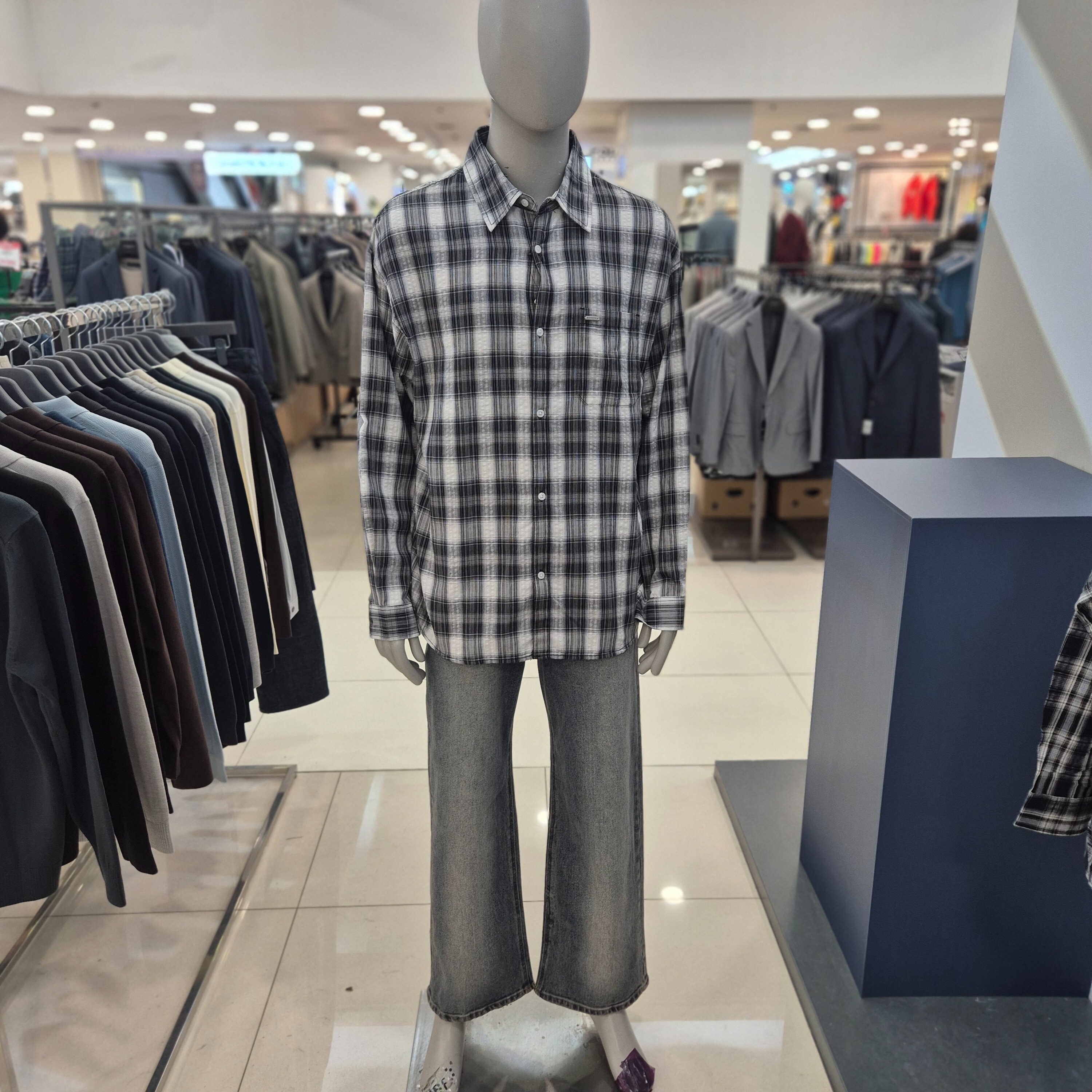 행텐 (패플) [행텐]2025년 남성 오버핏 체크셔츠2종10530-020-602-25