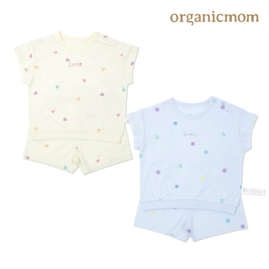 [오가닉맘(ORGANICMOM)]오가닉맘 유아 여름 반소 이지웨어 2종 택1 MIMPEJ01_OR