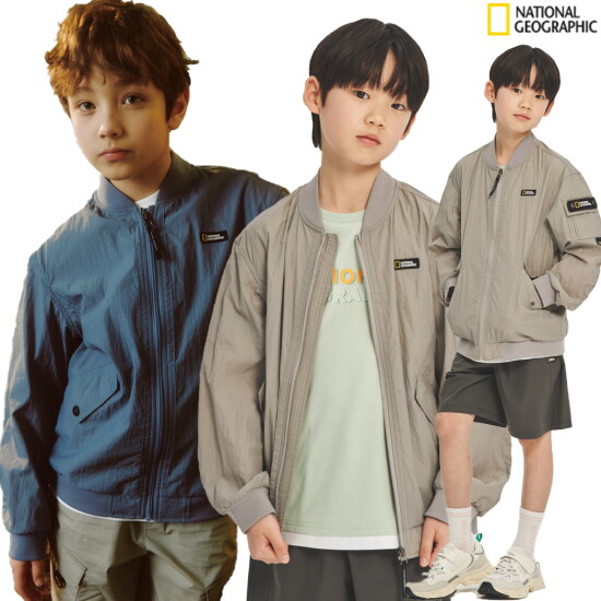 [내셔널지오그래픽키즈(이월(백))]키즈 어드벤쳐 홑겹 항공 자켓 K232UJP030