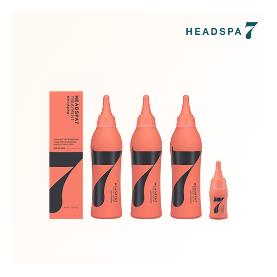 [파란눈 헤드스파7][슬림패키지] 헤드스파7 트리트먼트 슬림패키지 (안티에이징 215ml*3개 + 35ml*1개)