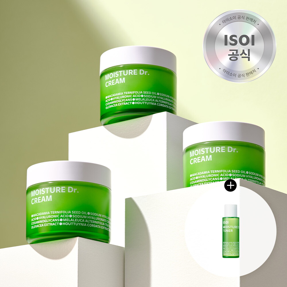 다비드화장품 아이소이_화장품 [롯데아이몰 단독] 모이스춰 닥터 크림(장수진 수분크림) 50ml 트리플+장수진 토너20ml