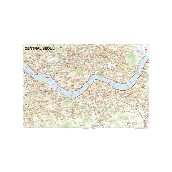 웅진북센 Map of Seoul-서울특별시 영문 (코팅 원지-부착용)