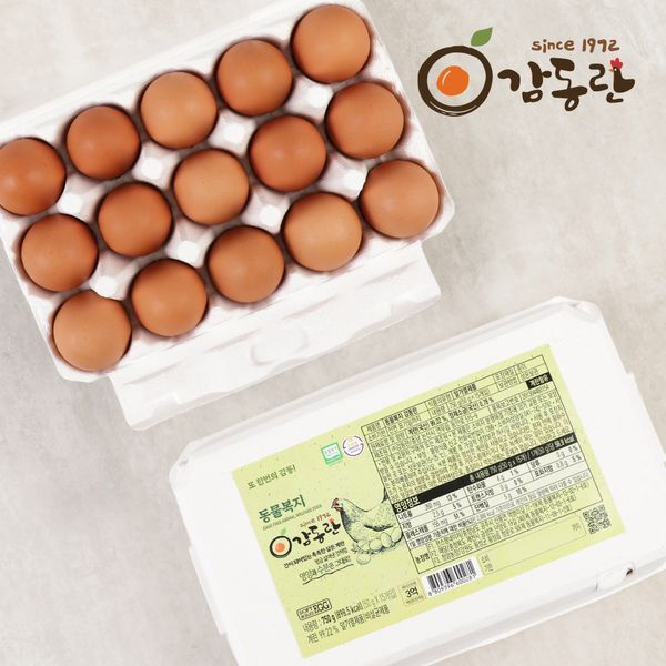 ㈜감동란 교보문고 인정식탁 감동란간이 밴 촉촉한 동물복지란 반숙계란 30개입