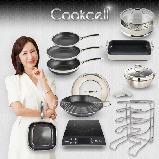 [쿡셀]★최초이구성★ 쿡셀 세라믹 블랙에디션 15종 풀세트(인덕션 포함 구성)