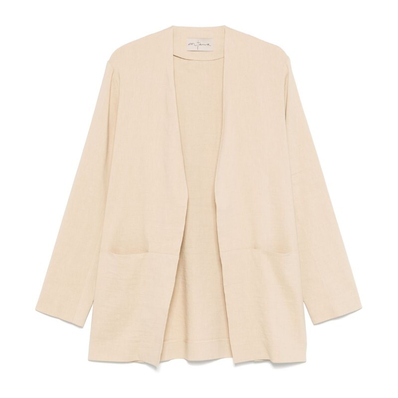 CORTANA 코르타나 코르타나 베이지 오픈 프론트 롱 슬리브 블레이저 A1319 BEIGE