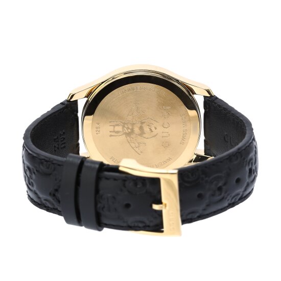 /GUCCI/ SIGNATURE 레더 38mm 블랙 (YA1264034A)