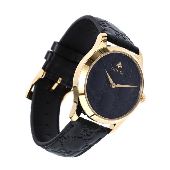 /GUCCI/ SIGNATURE 레더 38mm 블랙 (YA1264034A)