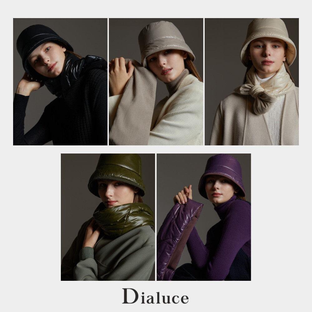 [론칭가 59900원][Dialuce] 디아루체 패딩모자+패딩머플러