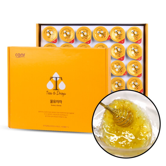 [코엔에프]코엔에프 고흥 유자 티앤드롭 꿀 유자차 포션 30개입(1box)
